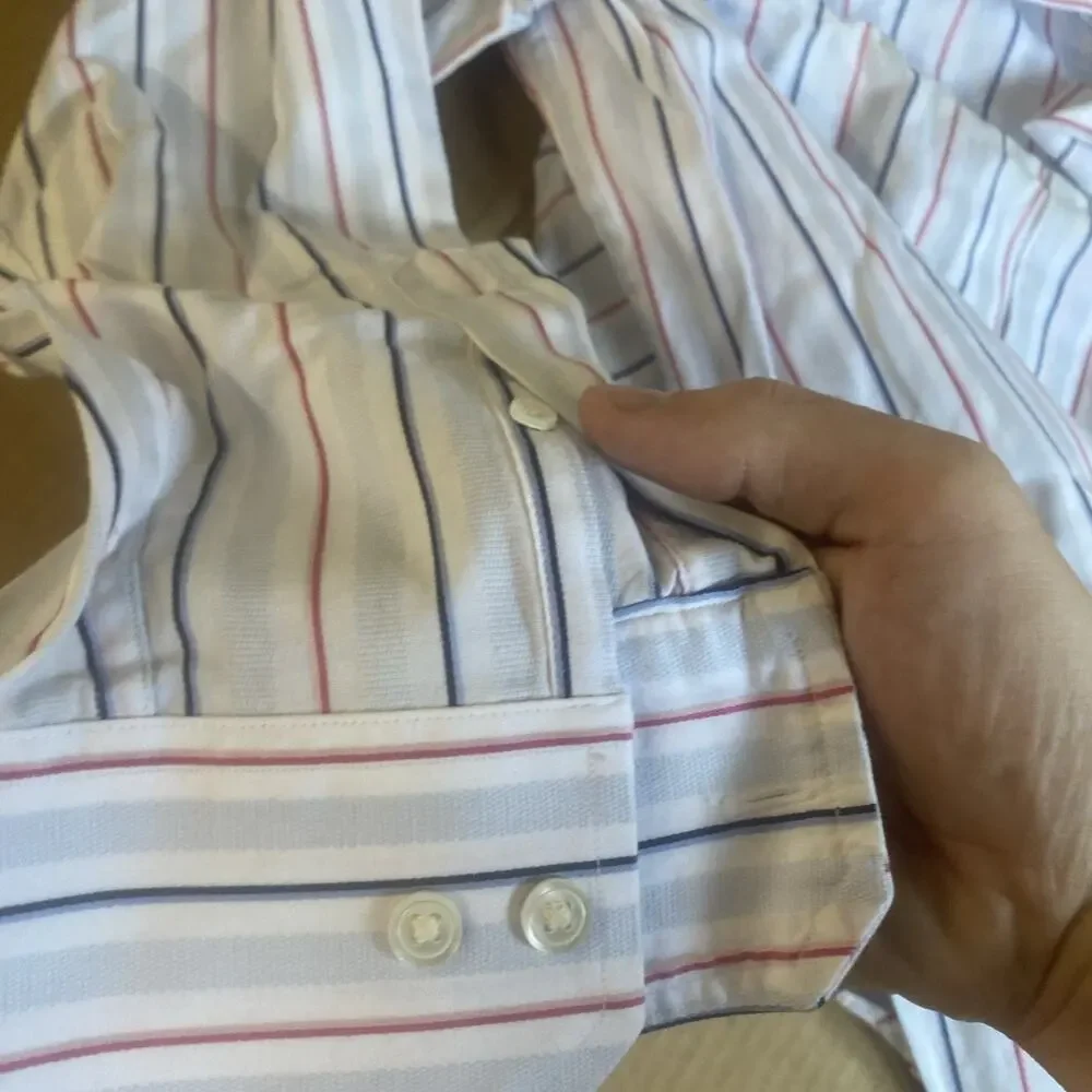 VTG Banana Republic Long Sleeve Striped Button Down Shirt Men’s Size Large